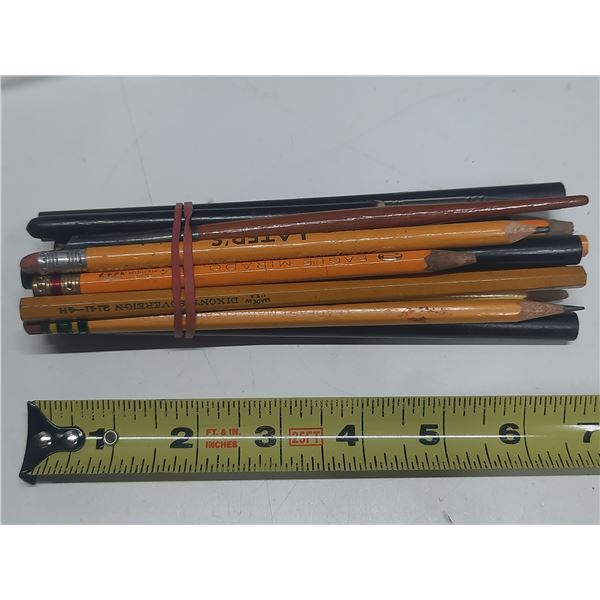 13 pencils and 2 straight pen holders