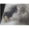 Image 5 : Standing white and black husky dog stuffed plush