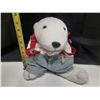 Image 1 : 12" coca cola stuffed dog with jeans and back pack