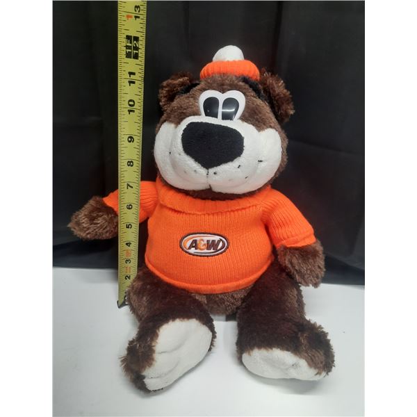 Large A and W stuffed bear- like new