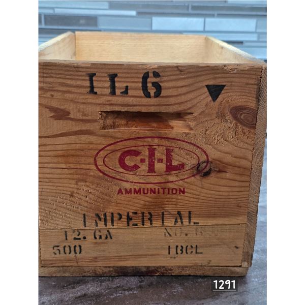 CIL- wooden ammunition crate- 1954