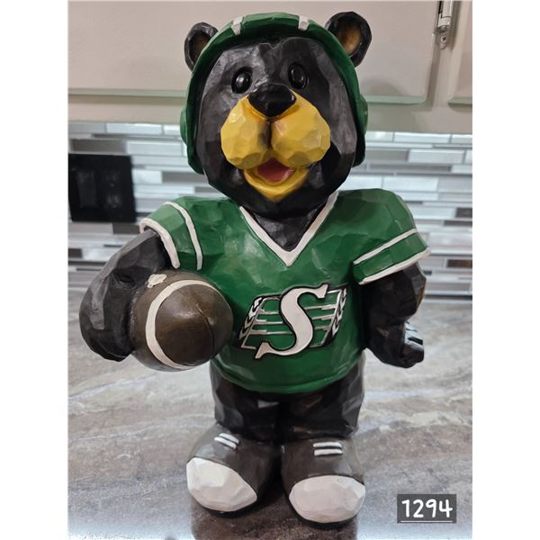 Saskatchewan game day bear ornament- 12" by 16"H