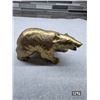 Image 1 : Vintage brass bear- 6" by 3.25"H- 344g