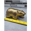 Image 4 : Vintage brass bear- 6" by 3.25"H- 344g