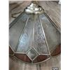 Image 1 : Vintage tiffany style stained glass light- 17"W
