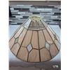 Image 1 : Vintage tiffany style stained glass light- 22" by 9"H