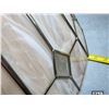 Image 3 : Vintage tiffany style stained glass light- 22" by 9"H