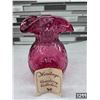Image 3 : Heritage cranberry collection glass vase- 6"H