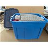 Image 1 : Storage Tub Full of Misc. Fabrics