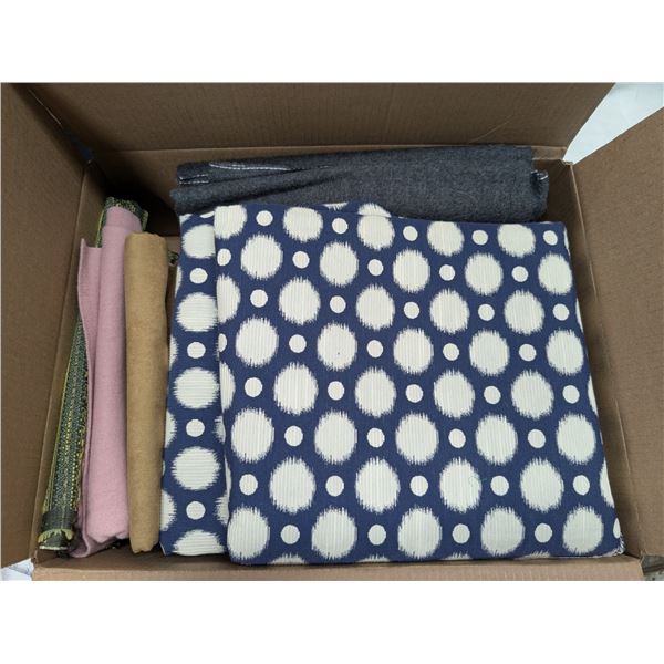 Box of Misc. Fabrics
