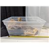 Image 2 : Storage Tub w/ Misc. Fabrics (Fur Like Fabrics)