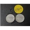 Image 1 : (2) 1967 Canada Silver 10 Cents.