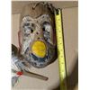 Image 3 : Vintage Wood Carved Masked w/ Turkey Feather Fan