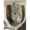 Image 4 : Vintage Wood Carved Masked w/ Turkey Feather Fan