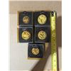 Image 2 : (5) Lotus West Solid Perfumes in original Boxes