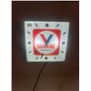 Image 1 : Valvoline motor oil advertising clock - original, Pam Clock Inc, 15"x15", working