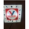 Image 3 : Valvoline motor oil advertising clock - original, Pam Clock Inc, 15"x15", working