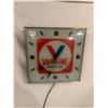 Image 5 : Valvoline motor oil advertising clock - original, Pam Clock Inc, 15"x15", working