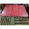 Image 1 : 1950's Arborite table with leaf - 52" by 30" by 30"H