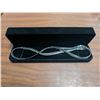 Image 1 : NEW Platinum Plated 8.0mm Serpentine Necklace - 23.5" Long