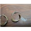 Image 3 : NEW Platinum & 18K Gold Plated 40.0mm Triple Hoop Earrings