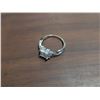 Image 2 : NEW 925S 1.25ct Princess Cut Simulated Diamond (CZ) Halo Twist Ring, Size 7, Mounted in 925 Sterling