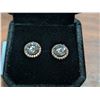 Image 2 : NEW 18K Gold Plated 2.0ct Each Simulated Diamond (CZ) Halo Stud Earrings