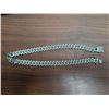 Image 2 : NEW Platinum Plated 14.0mm Iced Out Cuban Link Necklace - 19.5" Long