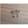 Image 3 : NEW 925S 0.5ct Simulated Diamond (CZ) Heart Halo Stud Earrings, Mounted in 925 Sterling Silver with 
