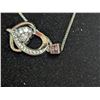 Image 3 : NEW 925S 1.0ct Heart Cut Moissanite Lab Diamond Heart Necklace, Adjustable 16" - 17", Mounted in 925