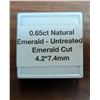 Image 4 : 0.65ct Natural Emerald - Untreated - Emerald Cut 4.2*7.4mm