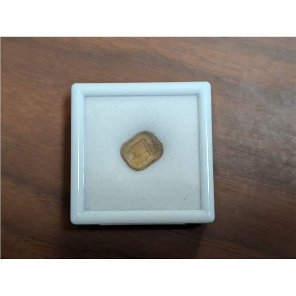 8.7ct Natural Imperial Topaz - Emerald Cut - 10.1*12.0mm