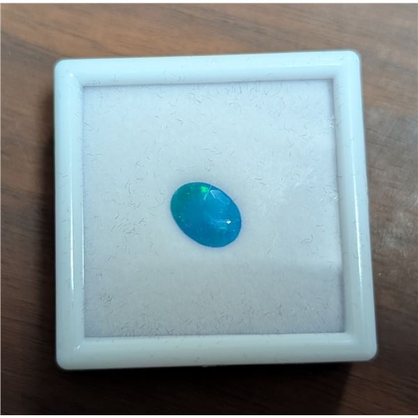 1.4ct Natural Blue Opal - Oval Cut - 7.5*10.1mm
