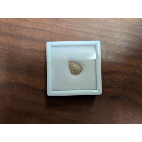 2.0ct Natural White Fire Opal - Pear Cabochon Cut - 8.7*11.9mm