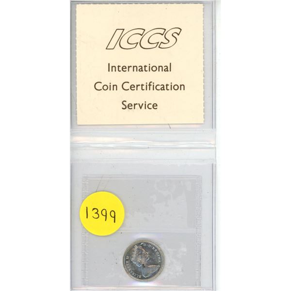 1968 Canadian Silver Ten Cents - ICCS MS-64 .500