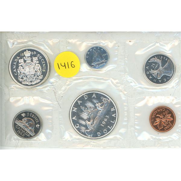 1963 Canadian Silver PL Set