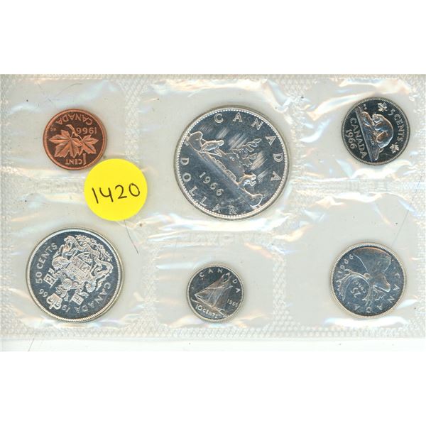 1966 Canadian Silver PL Set