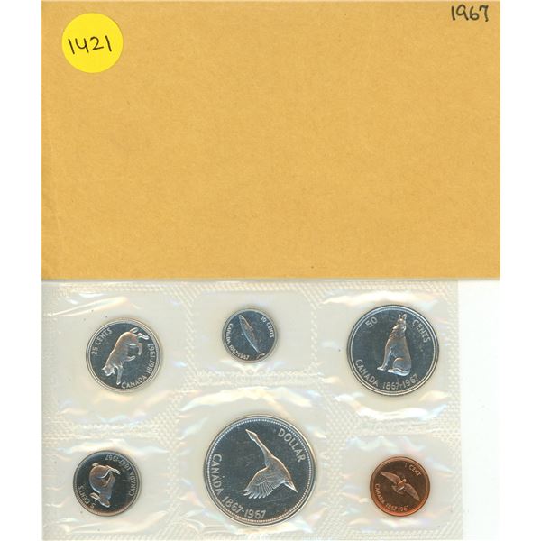 1967 Canadian Silver PL Set