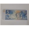 Image 2 : 2002 Bank Of Canada Five Dollar Bank Note