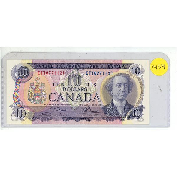 1971 Bank Of Canada Ten Dollar Bank Note