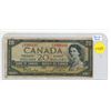 Image 1 : 1954 Bank Of Canada Twenty Dollar Bank Note - Devil's Face
