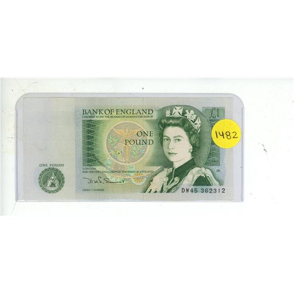1984-1988 Bank Of England One Pound Note
