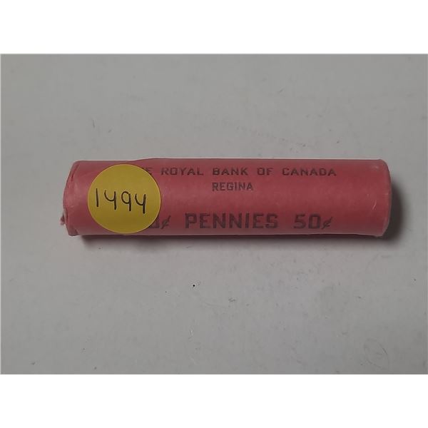 1967 UNC Roll Of Canadian Small Cents