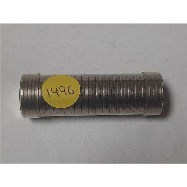 1967 UNC Roll Of Canadian Five Cents
