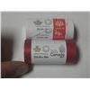 Image 2 : 2017 UNC 2 Rolls Of Canadian Fifty Cents From Mint - Special Wrap Set