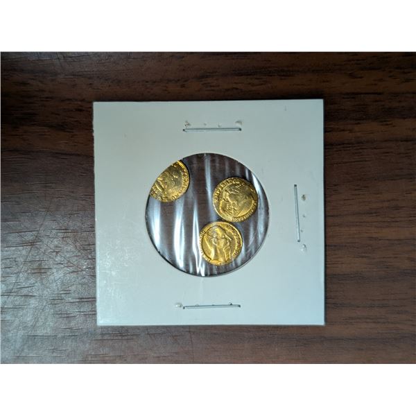 possible copper Plated Miniature Coins  Maximiliano