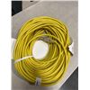 Image 3 : AS NEW HEAVY DUTY 200FT INDOOR OUTDOOR 3 WIRE GROUNDED ELECTRICAL CORD, YELLOW 12AWG