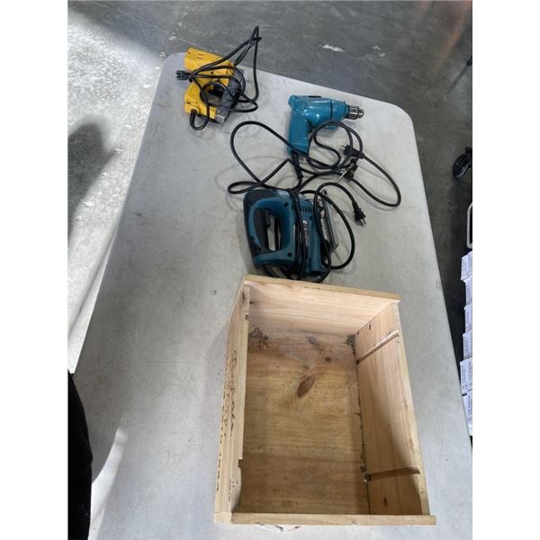 MAKITA SKILLSAW, DRILL , AND ARROW ELECTRIC STAPLE GUN