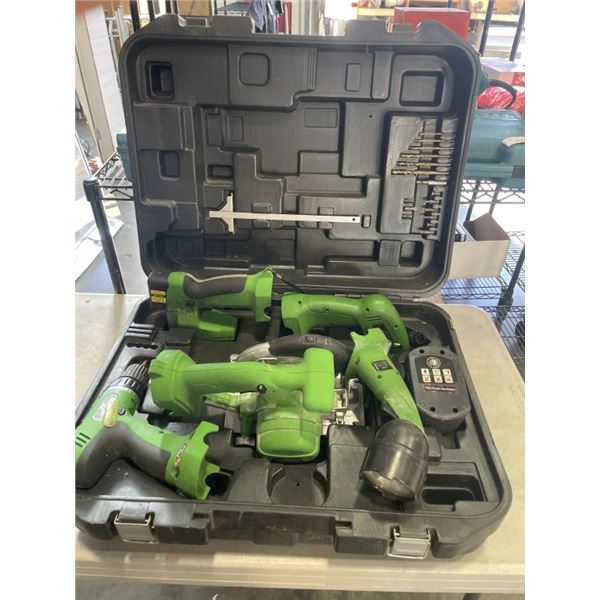 CASED SUPERIOR POWER TOOL SET