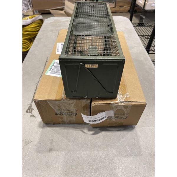 LOT OF 3 LIVE ANIMAL TRAP 16"X 5" X4''